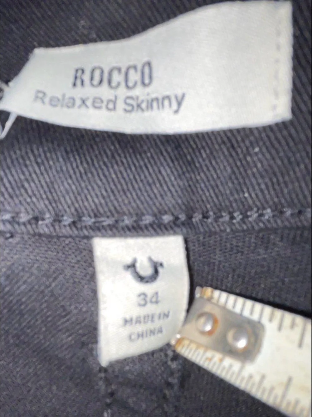 True Religion Rocco Relaxed Flap Skinny Jeans